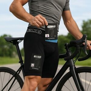 EC3D Extreme Compression Shorts w/ Protective Cup Size 2 Black USA Triathlon